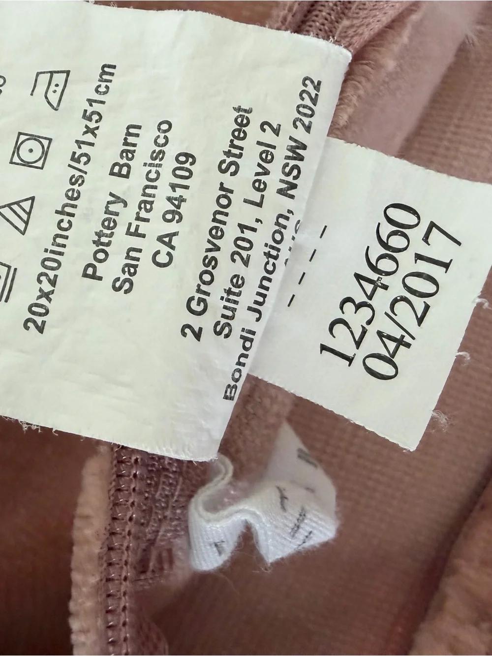 Pottery Barn velvet pillow covers in Dusty Rose (2)